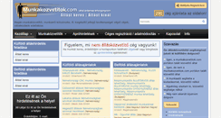 Desktop Screenshot of munkakozvetitok.com
